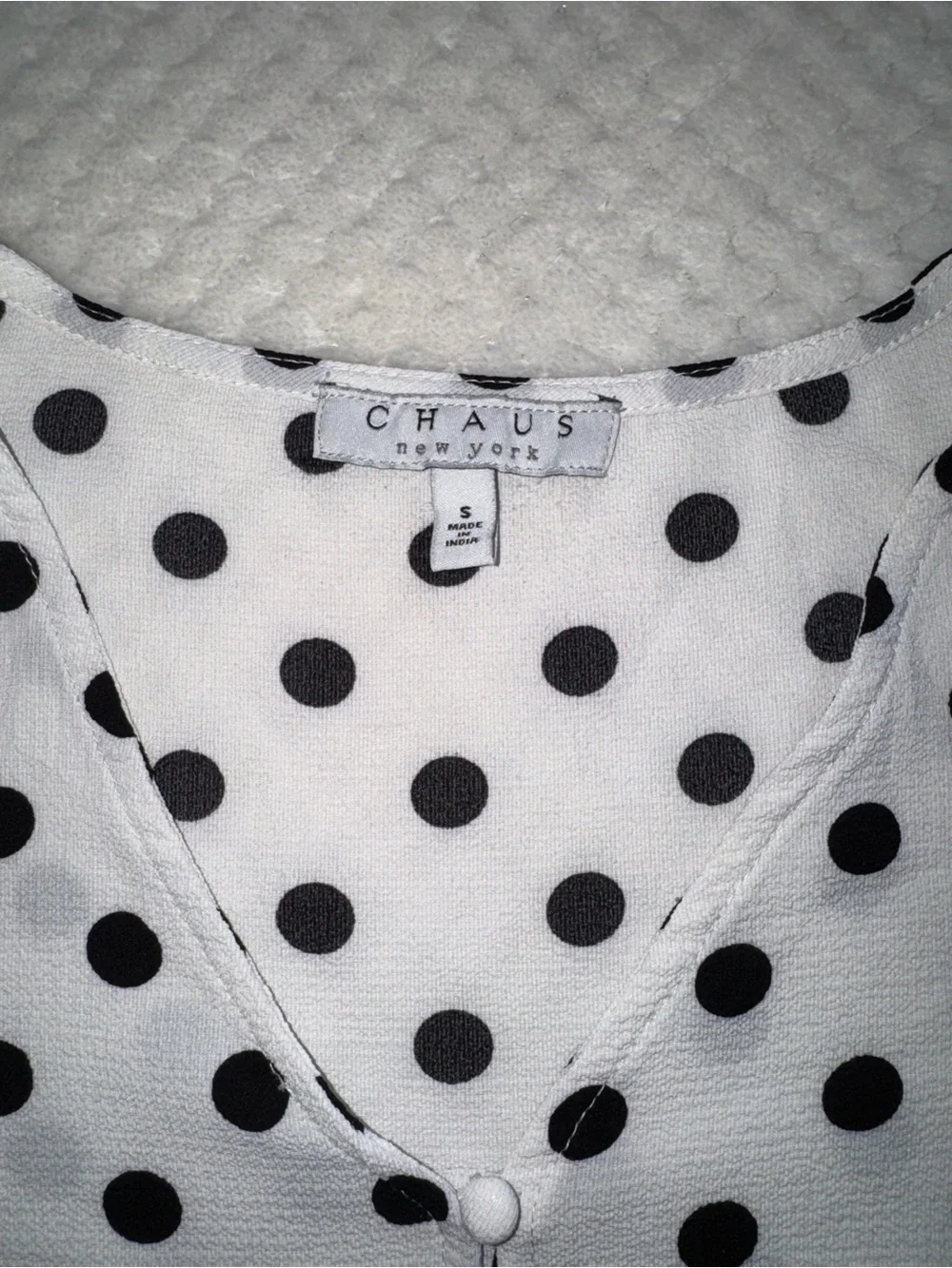 ✨ Classic Chic Outfit Bundle – Polka Dot Blouse (S) + Black Pencil Skirt (6) ✨